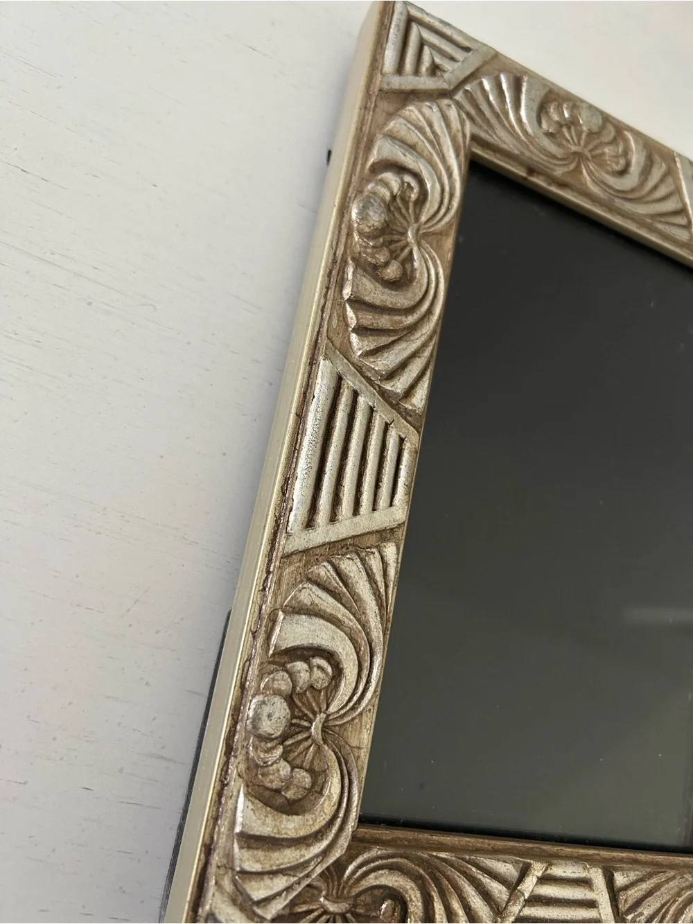 Roma Ornate Gold Silver Tone Wood Frame